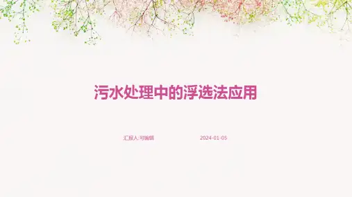 污水处理中的浮选法应用