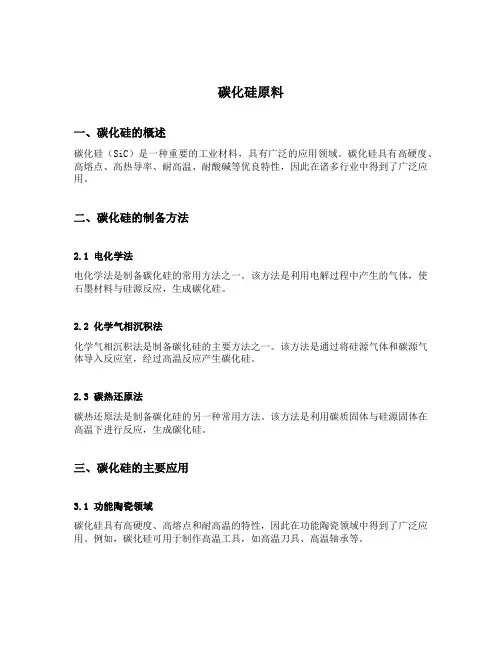 碳化硅 原料