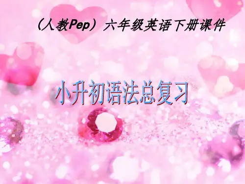 人教PEP版英语六年级下册《小升初语法总复习 1》完整16076ppt课件