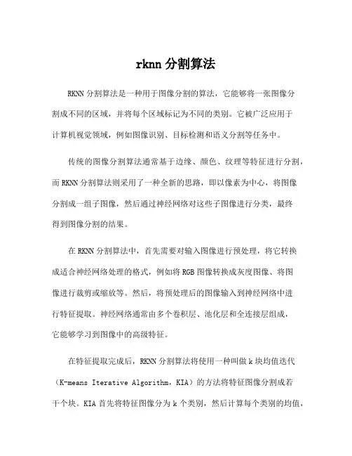 rknn分割算法