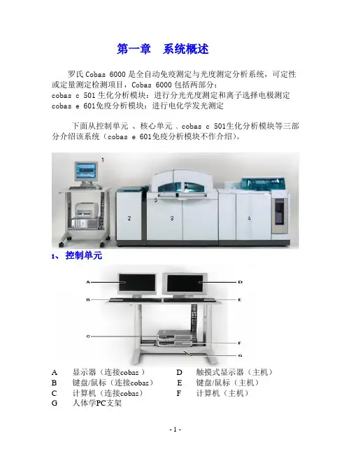 Cobas c 501分析仪用户操作手册解读