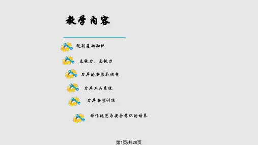 数控铣削刀具及其安装PPT课件
