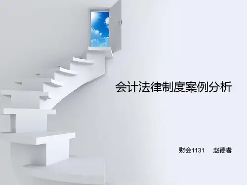 会计法律制度案例分析PPT课件