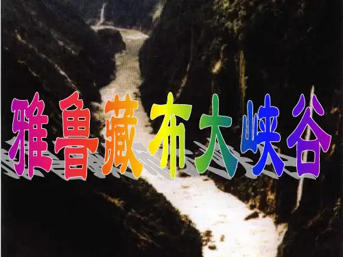 人教版四年级语文上册《雅鲁藏布大峡谷》PPT课件
