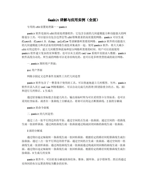 Gambit详解与应用实例(全面)