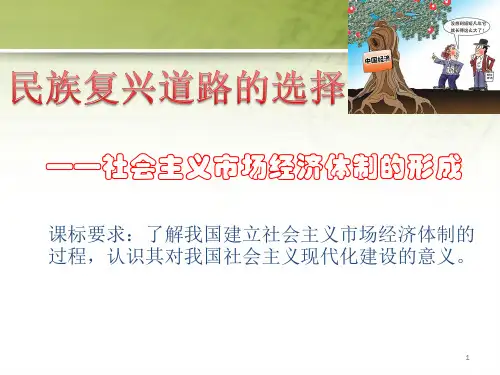 社会主义市场经济体制的建立ppt课件