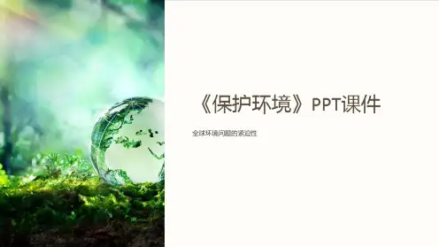《保护环境》课件