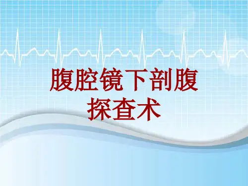 手术讲解模板：腹腔镜下剖腹探查术