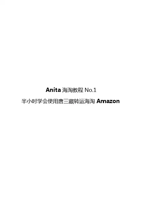 Anita海淘教程No1