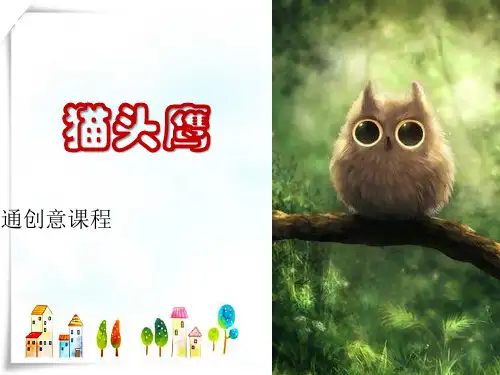 2024年7岁-12岁 动物卡通创意 《猫头鹰》-美术课件