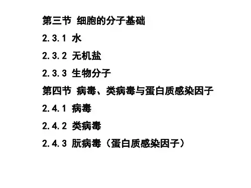 第二章 细胞基本知识概要_PPT课件