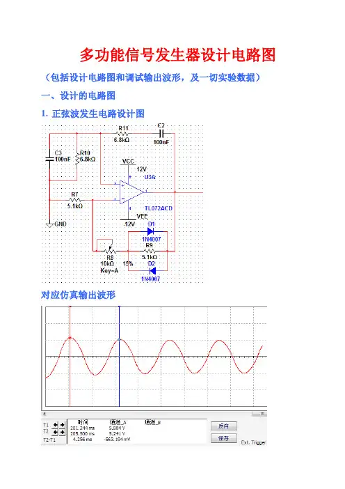 多功能信号发生器设计电路图