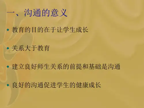 西工大鸿达补习学校师生沟通的艺术xin.ppt