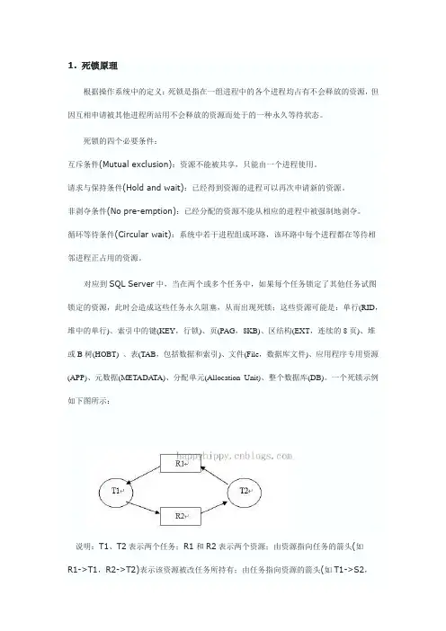 SQLServer死锁总结