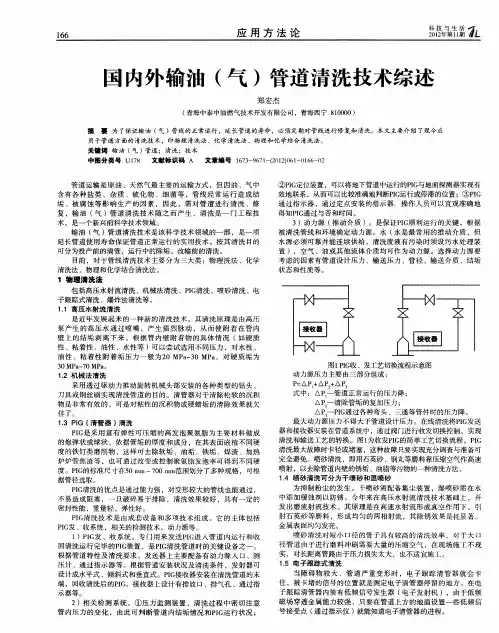 国内外输油(气)管道清洗技术综述