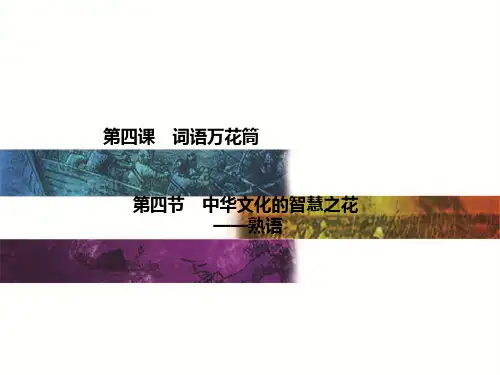 高中语文词语万花筒ppt4 人教课标版3最新精品课件