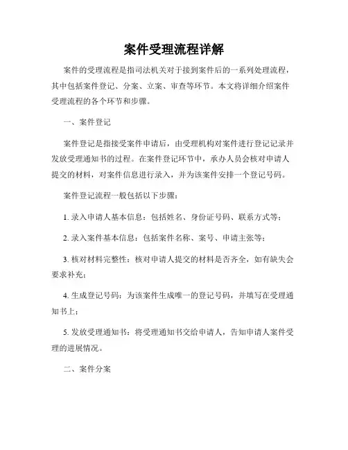 案件受理流程详解