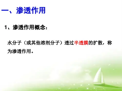 4.1物质跨膜运输的实例