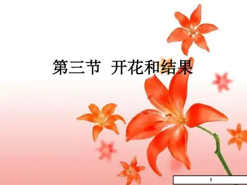 人教版七年级上《开花和结果》课件