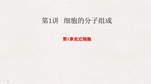 高考生物一轮复习第1讲走近细胞
