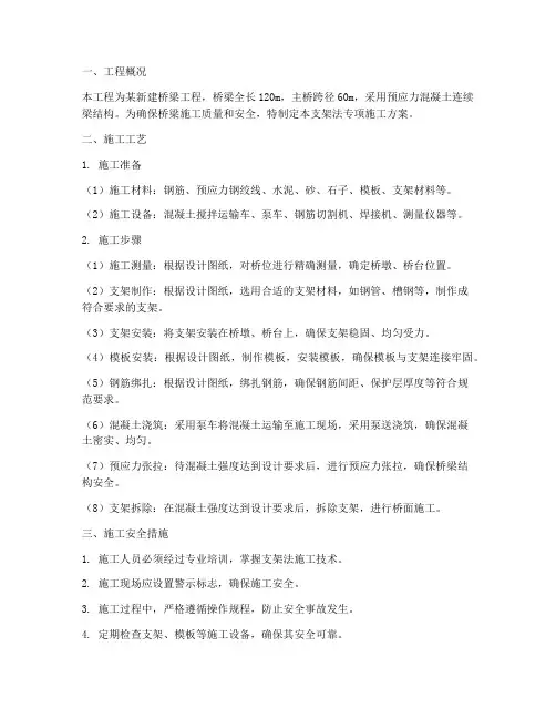 支架法专项施工方案