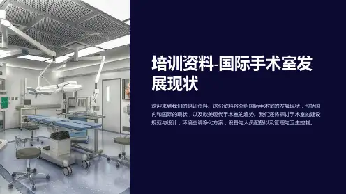 培训资料-国际手术室发展现状