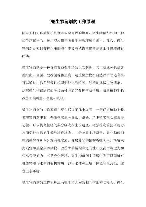 微生物菌剂的工作原理