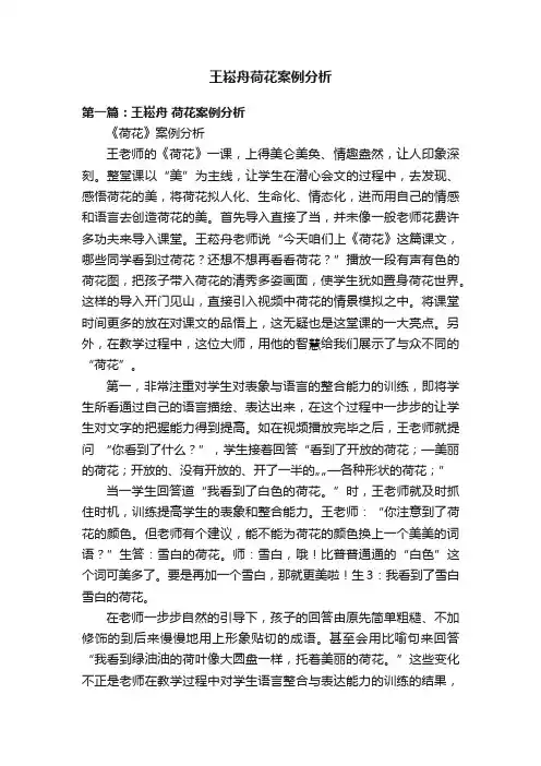 王崧舟荷花案例分析