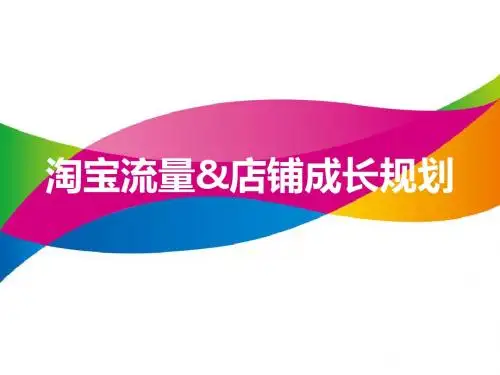 淘宝流量解密与店铺成长规划设计