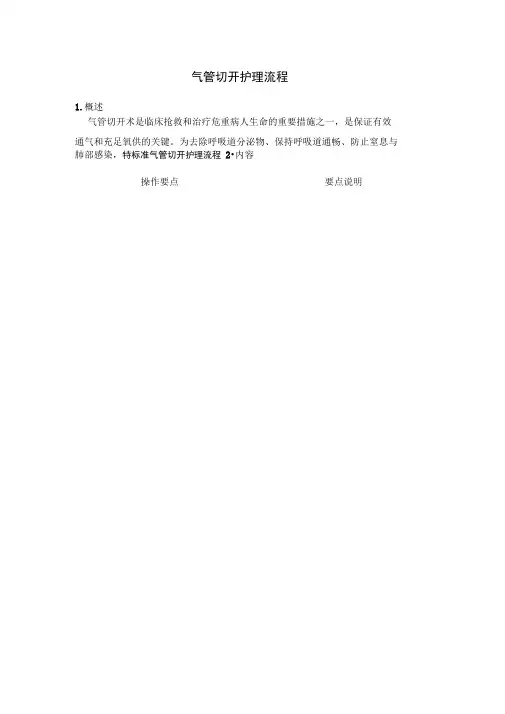 气管切开护理_流程图