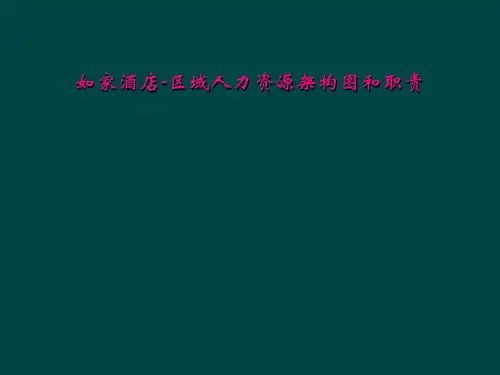 如家酒店-区域人力资源架构图和职责