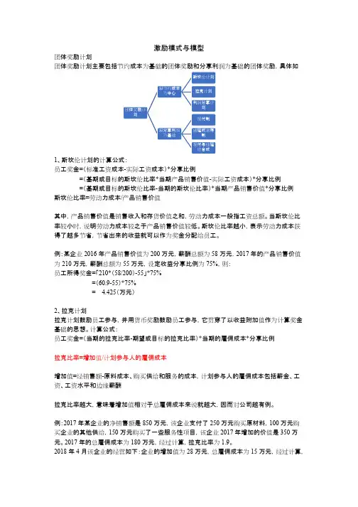 激励模式与模型