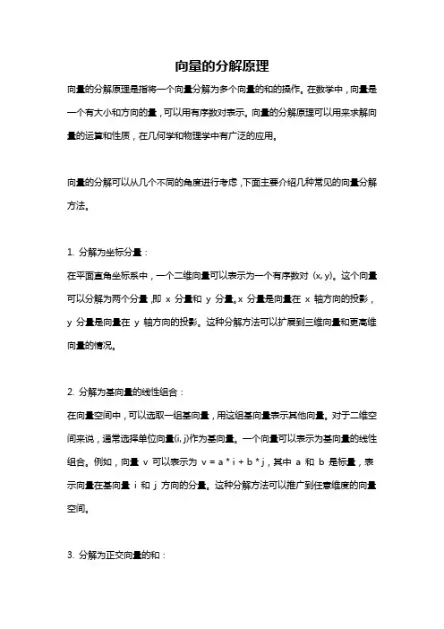 向量的分解原理