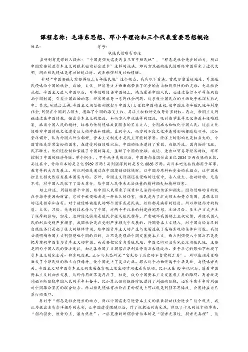驳殖民侵略有功论