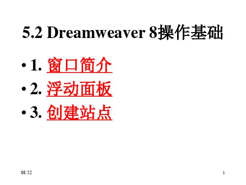 Dreamweaver操作基础