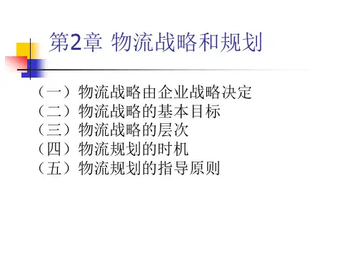 物流战略和规划课件.pptx