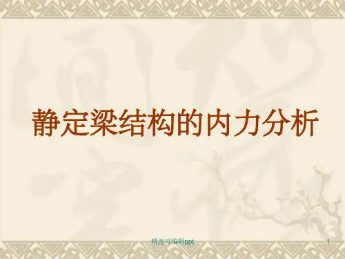 单跨静定梁、多跨静定梁受力分析