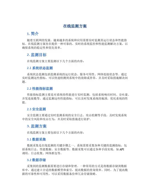 在线监测方案