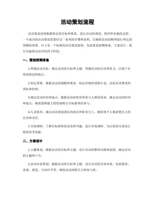 活动策划流程
