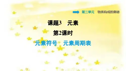 元素符号元素周期表PPT教学课件PPT授课课件