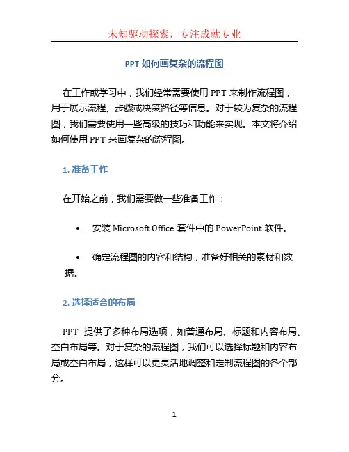 ppt如何画复杂的流程图 (2)