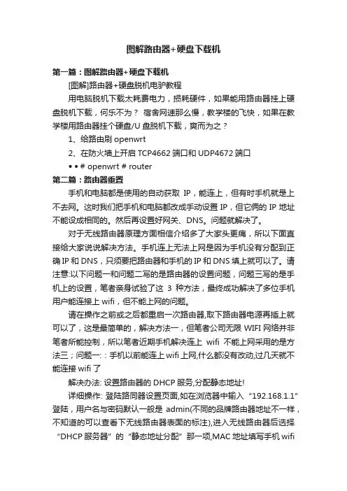 图解路由器+硬盘下载机