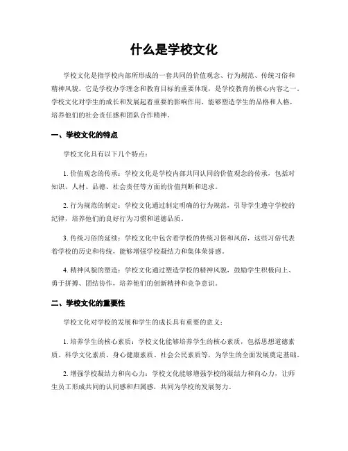 什么是学校文化