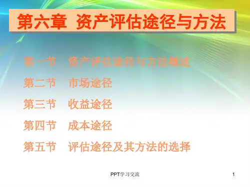 六资产评估途径与方法PPT