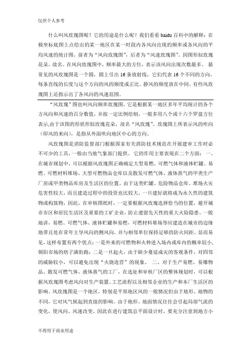 风玫瑰图定义、用途与使用识图方法