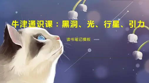 牛津通识课：黑洞、光、行星、引力