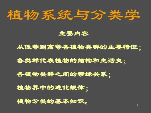 植物系统分类