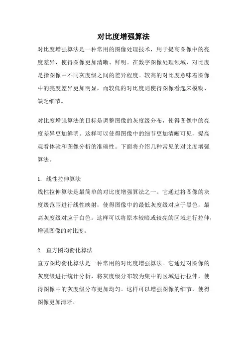 对比度增强算法