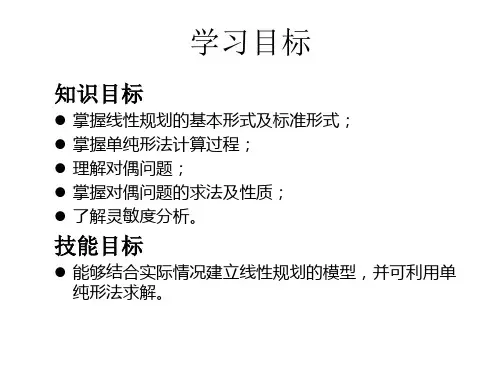 物流运筹学——线性规划