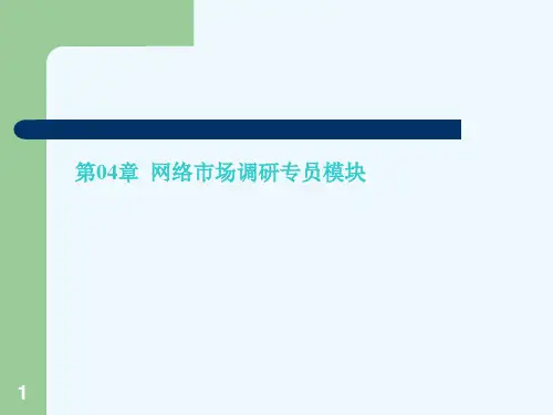 网络市场调研的步骤与方法PPT(68张)